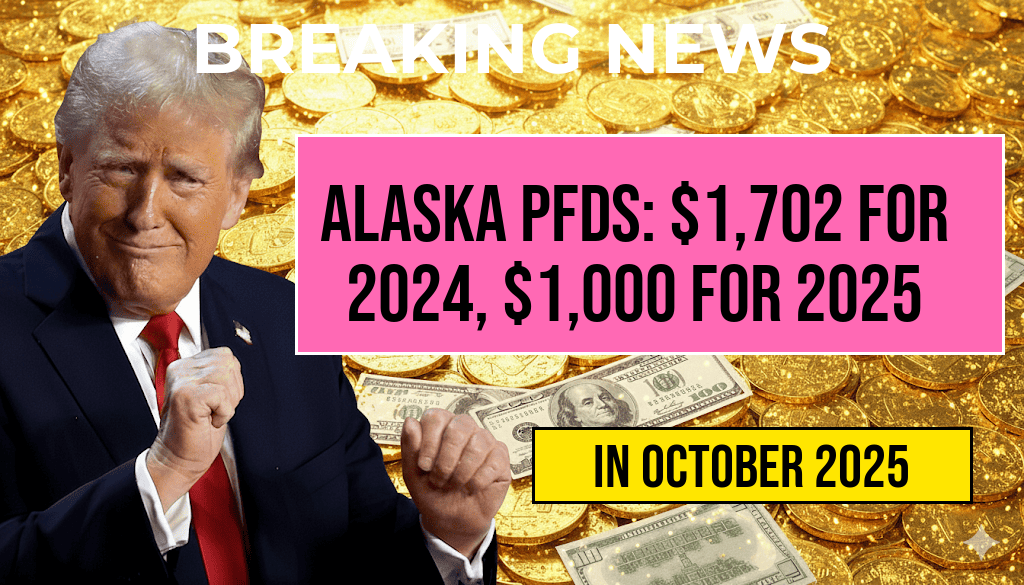 Alaska’s 2024 PFD Set at $1,702, 2025 Confirmed at $1,000—Find Out When Payments Will Be Made
