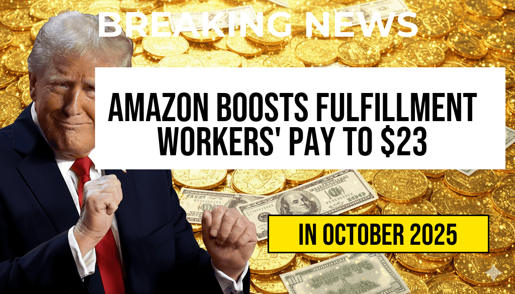 Amazon Invests $1.1 Billion, Boosting Fulfillment Workers’ Average Pay to Over $23 per Hour.