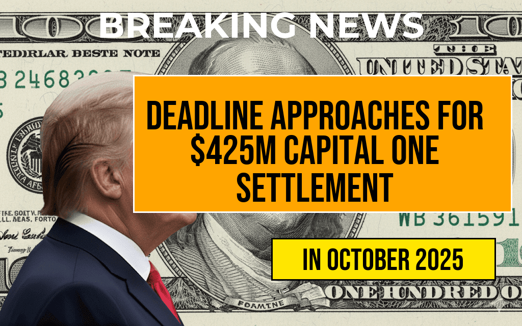 Approaching Deadline for $425M Capital One Settlement: Steps to Apply