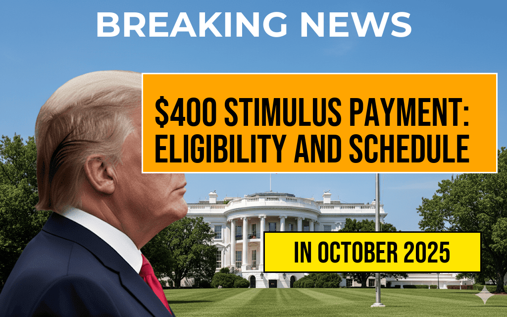 Comprehensive Guide to the $400 Stimulus Payment: Eligibility Criteria and Complete Payment Schedule
