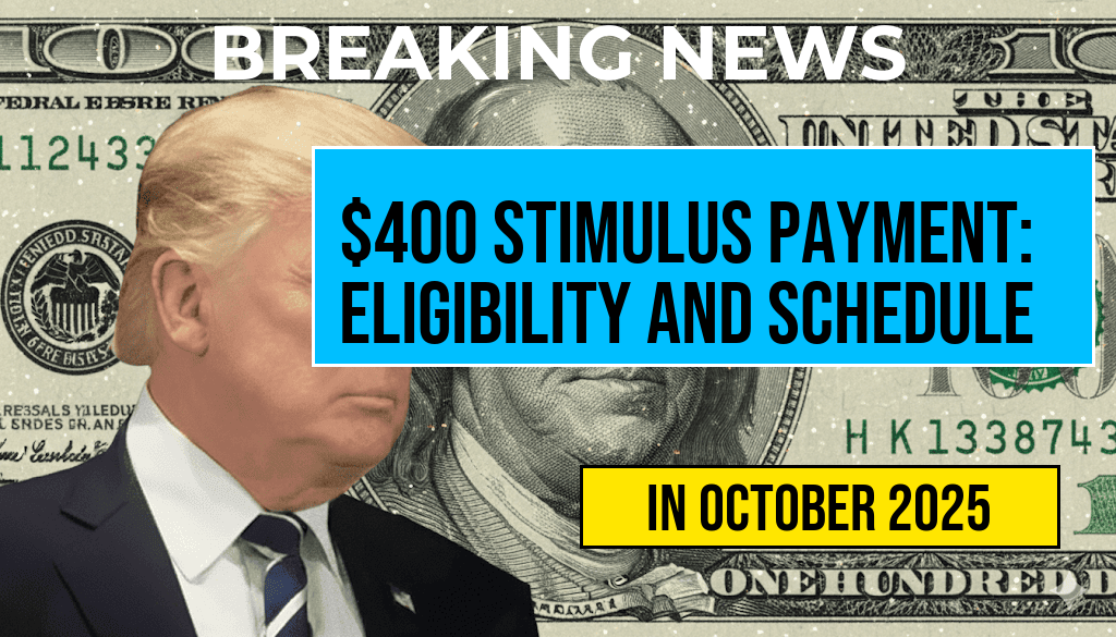 Comprehensive Guide to the $400 Stimulus Payment: Eligibility Requirements and Payment Schedule