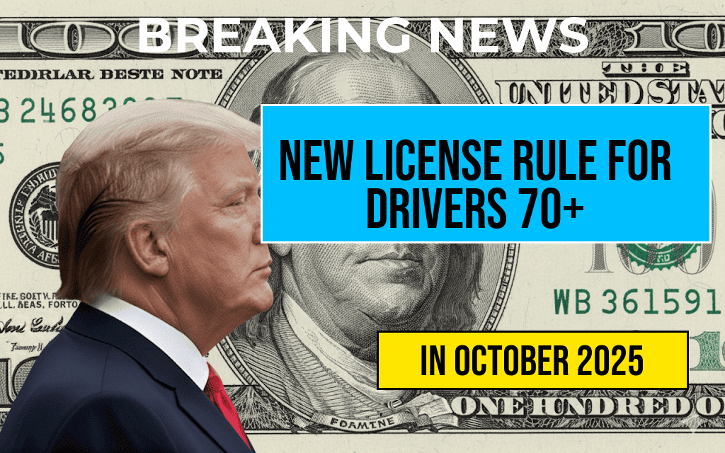Essential Changes for Drivers Aged 70 and Above: New U.S. Driving License Rule Takes Effect in October 2025