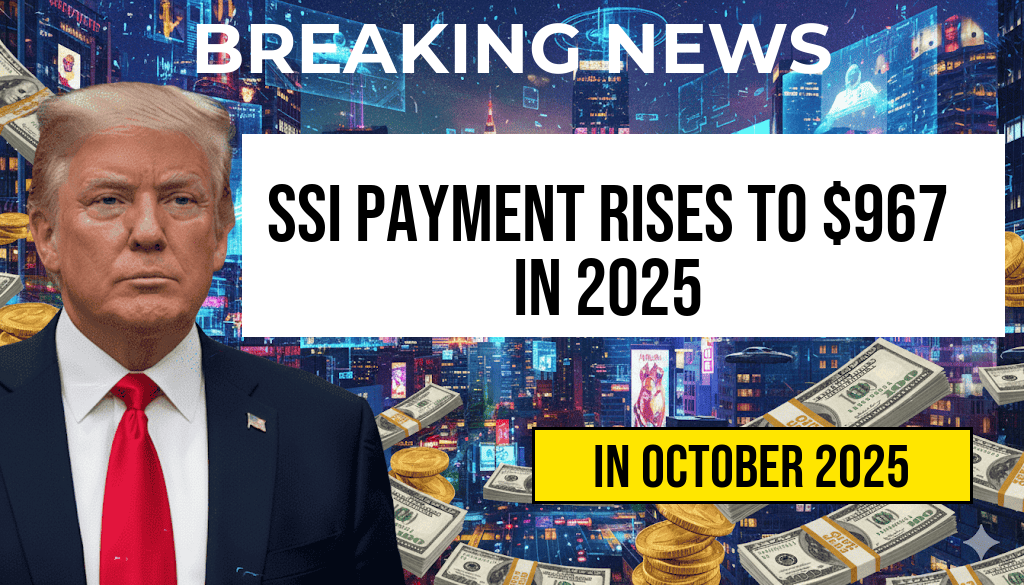 Maximum Monthly Federal SSI Payment Increases to $967 for Individuals Starting January 2025.