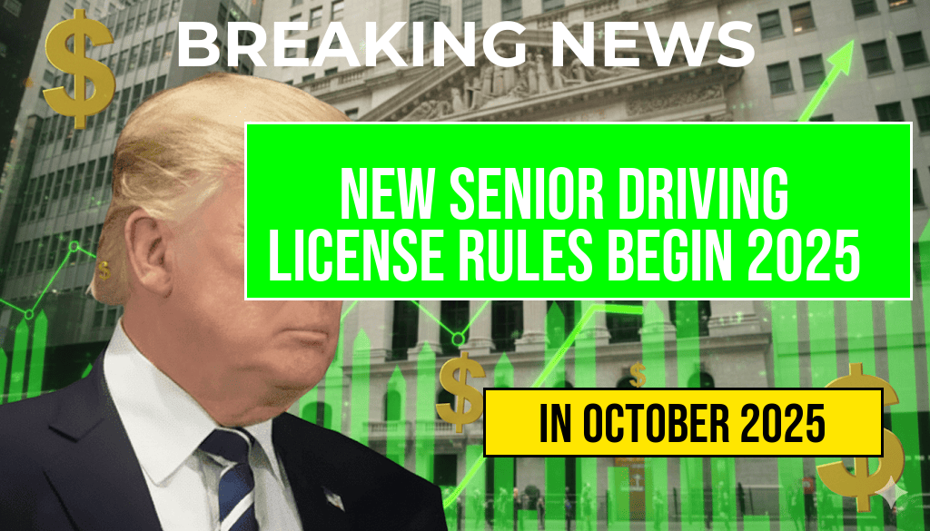 New Driving License Regulations for Seniors Set to Take Effect in October 2025: Essential Changes for Drivers Over 70