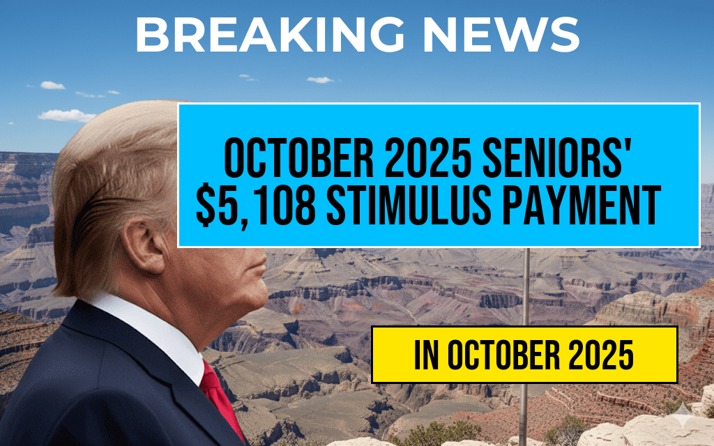 October 2025 Payment Schedule for Seniors: $5,108 Stimulus Payment Available