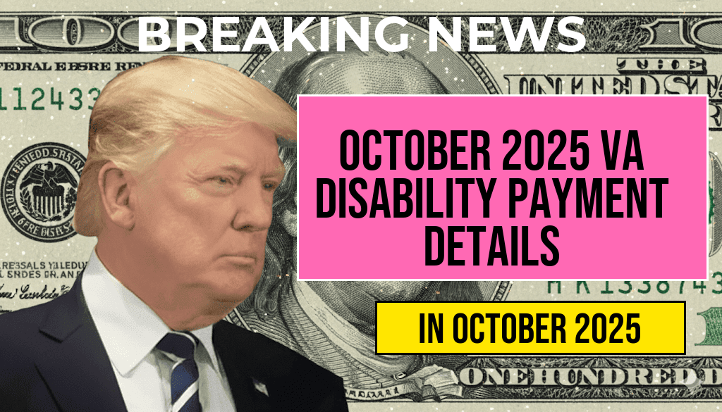 October 2025 VA Disability Payment of $4,196: Eligibility Criteria and Full Payment Schedule Revealed