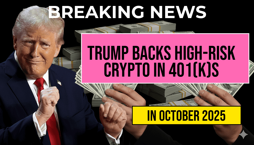 Trump Advocates for Inclusion of High-Risk Crypto in Workers’ 401(k) Plans